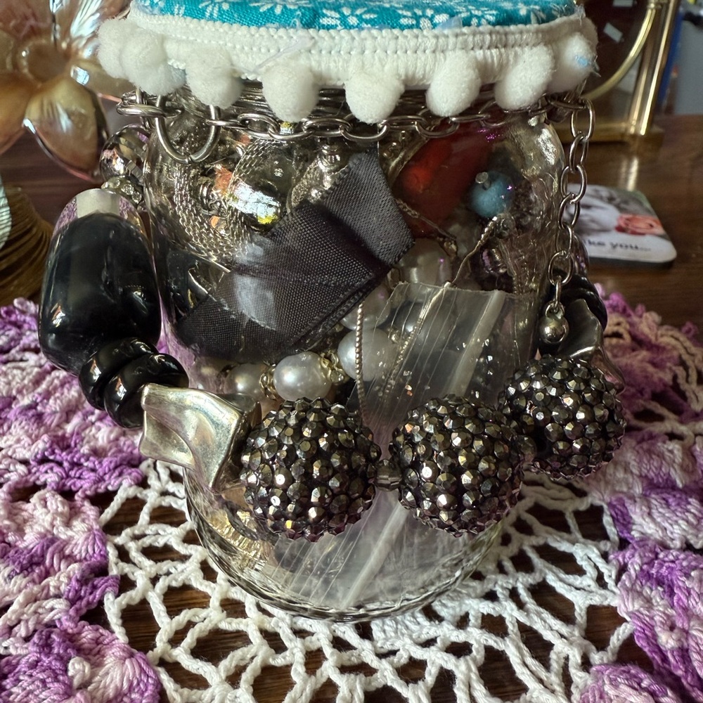 Vintage Beaded Statement Bracelet